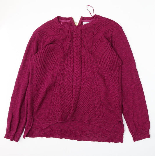 Womens UK Size 16 Marks and Spencer Purple Pullover Jumper