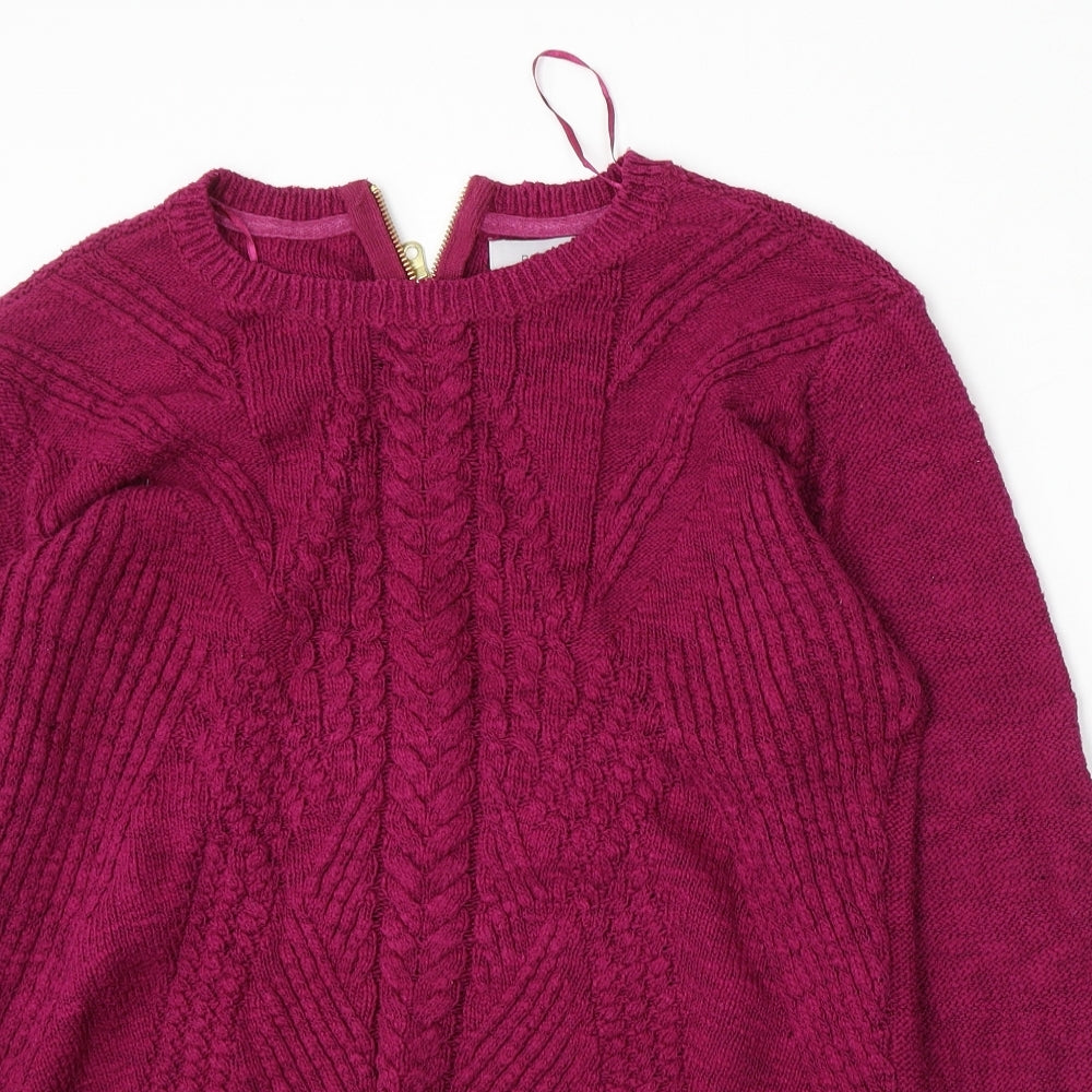 Womens UK Size 16 Marks and Spencer Purple Pullover Jumper