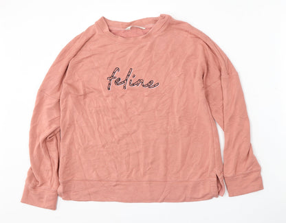 Womens UK Size 8 Marks and Spencer Pink Pullover Sweatshirt