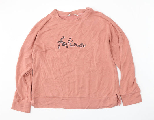 Womens UK Size 8 Marks and Spencer Pink Pullover Sweatshirt
