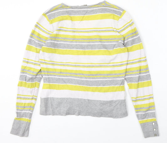 Womens UK Size L iNITIAL Multicoloured Pullover Jumper