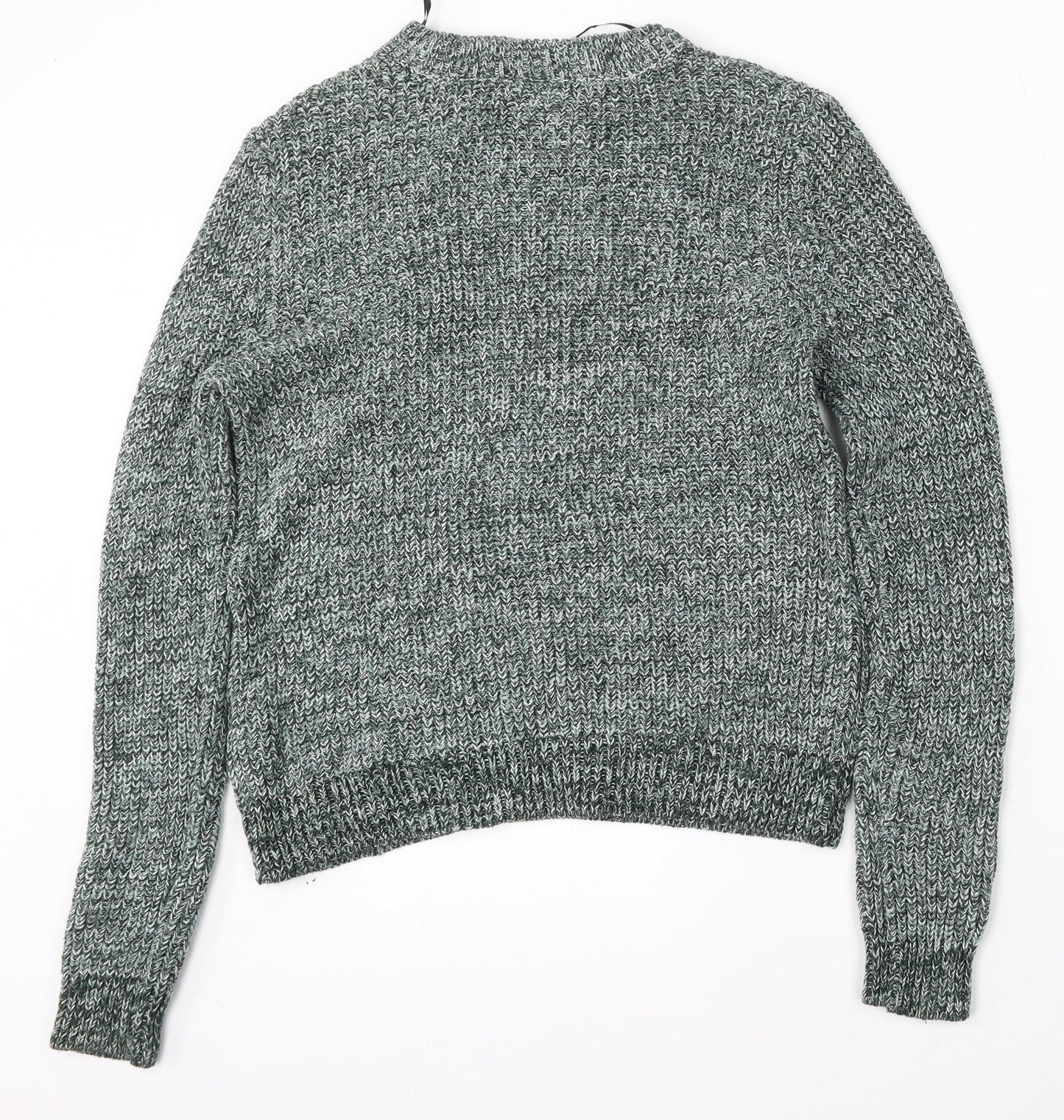 Womens UK Size M H&M Green Pullover Jumper