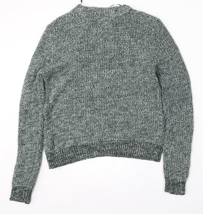 Womens UK Size M H&M Green Pullover Jumper