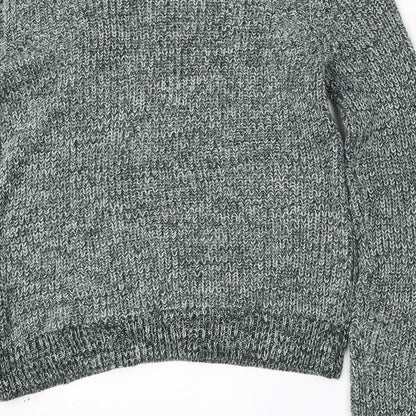 Womens UK Size M H&M Green Pullover Jumper