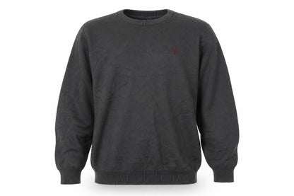 Tom Penn Mens Grey Round Neck  Polyester Pullover Jumper Size XL   - Slim fit