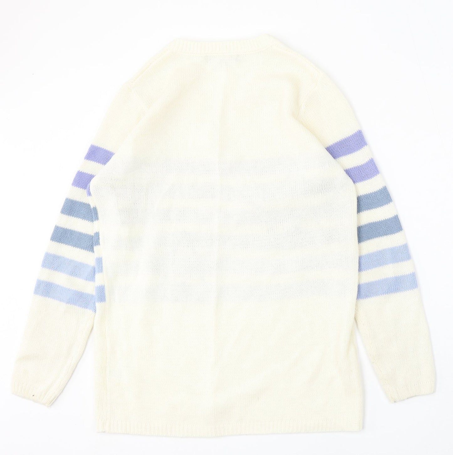 Womens UK Size 8 Studio Ivory Pullover Jumper