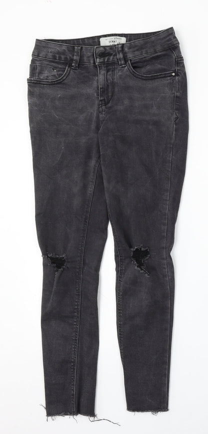 915 Generation Girls Black  Cotton Skinny Jeans Size 11 Years  Regular