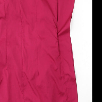 New York Laundry Womens Pink  Cotton Shift  Size L  Round Neck