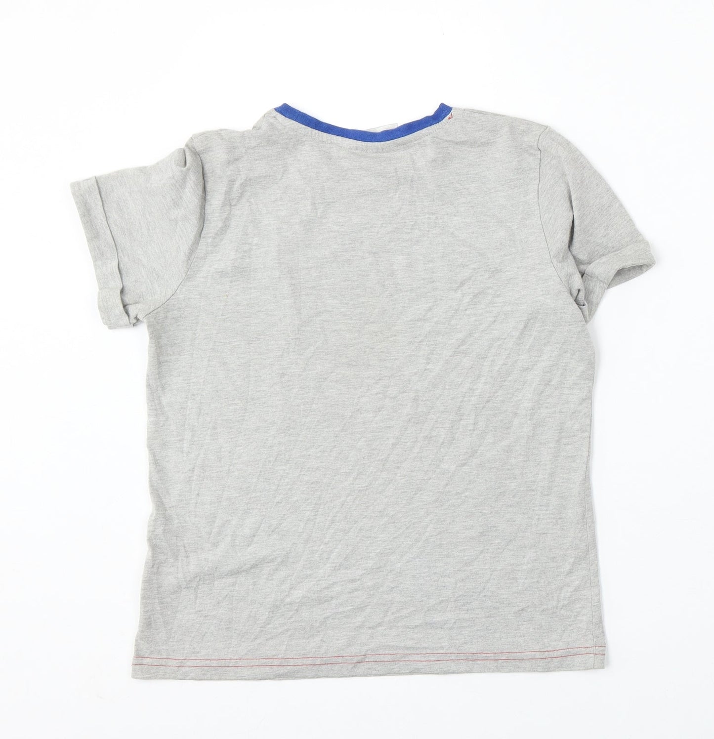 George Boys Grey  Cotton Basic T-Shirt Size 11-12 Years Round Neck  - Lego Superheroes