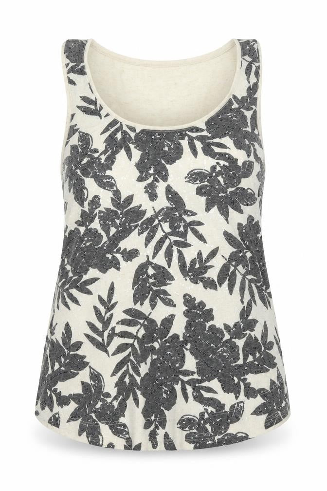 Womens UK Size 12 M&Co Beige Basic Tank