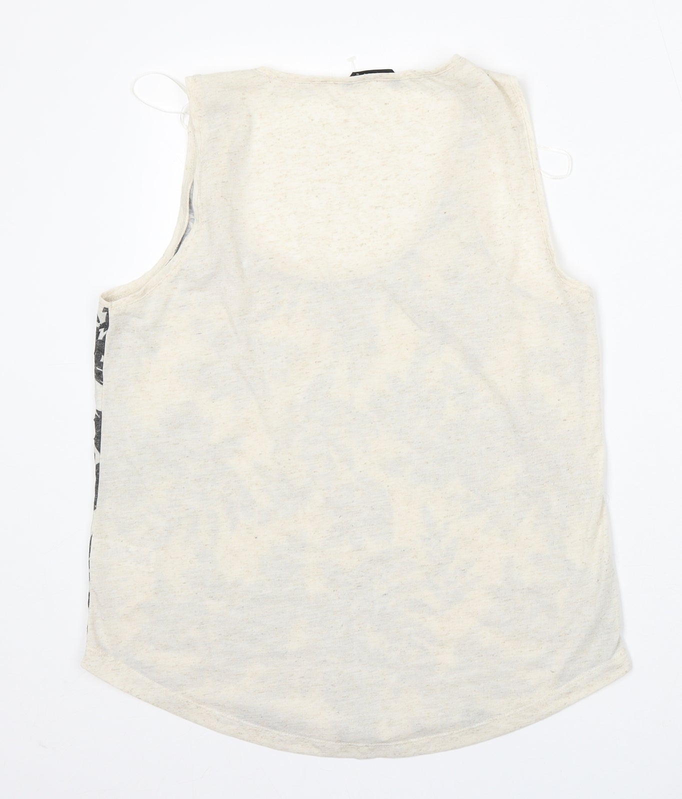 Womens UK Size 12 M&Co Beige Basic Tank