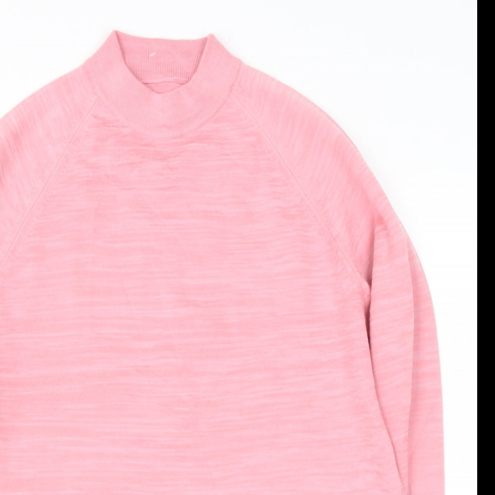 Womens UK Size S Preworn Pink Pullover Jumper