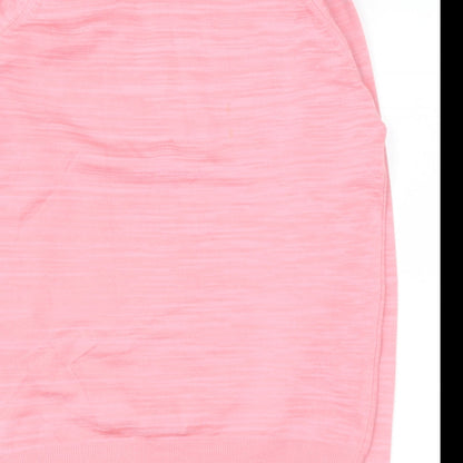 Womens UK Size S Preworn Pink Pullover Jumper