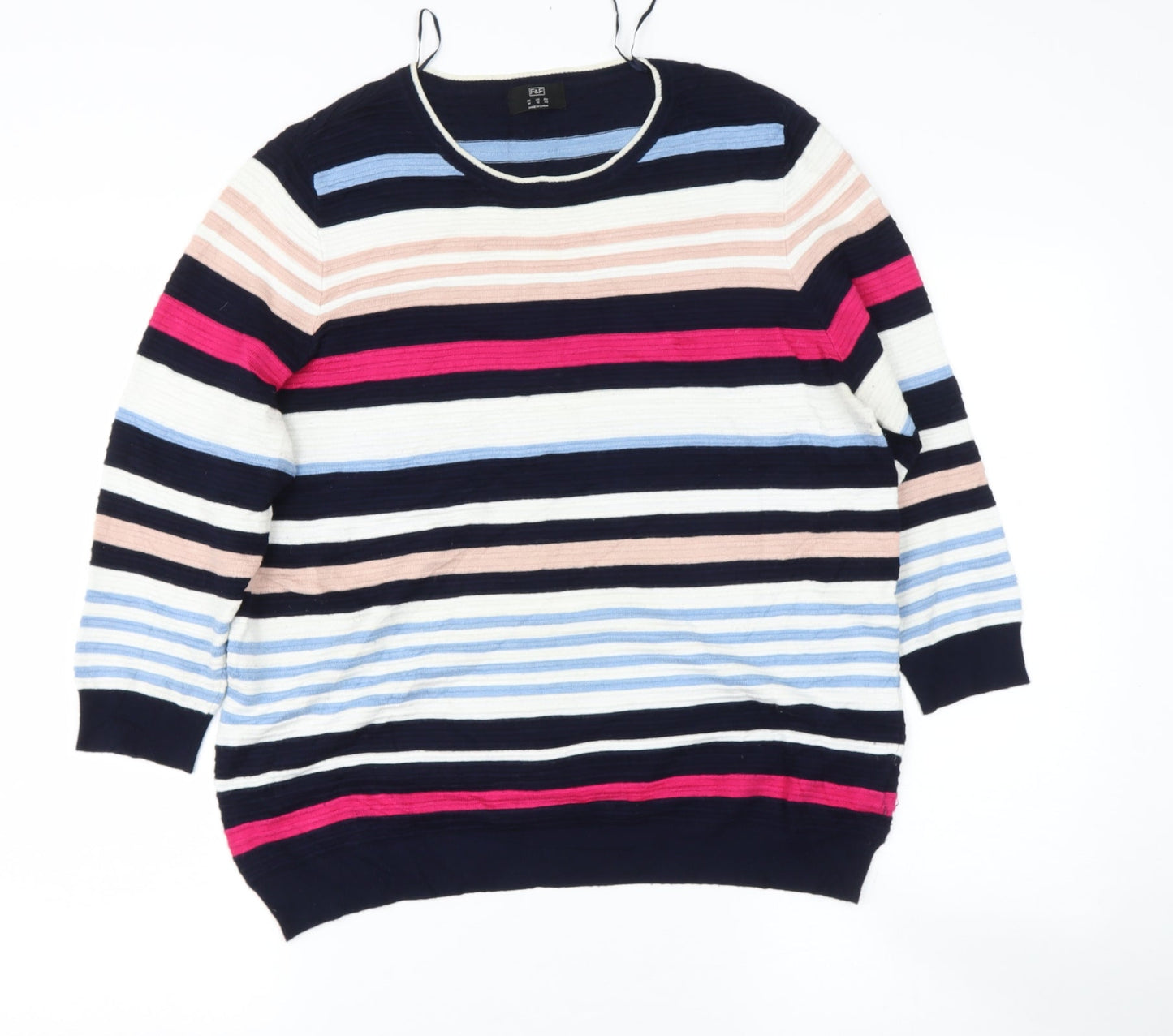 Womens UK Size 14 TESCO Blue Pullover Jumper
