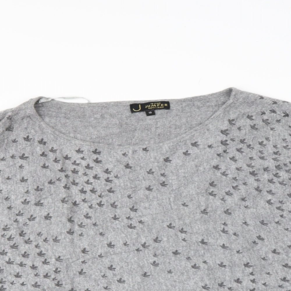 Womens UK Size 10 NEWLOOK Grey Pullover Jumper