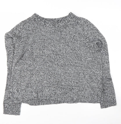 Womens UK Size 12 Divided Grey Pullover Jumper