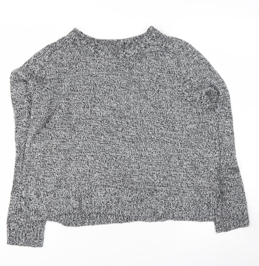 Womens UK Size 12 Divided Grey Pullover Jumper