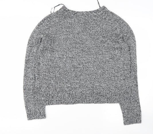 Womens UK Size 12 Divided Grey Pullover Jumper