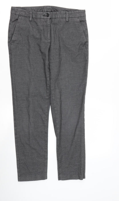 BENETTON Boys Grey  Viscose Chino Trousers  L26 in Regular