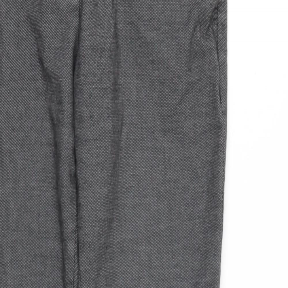 BENETTON Boys Grey  Viscose Chino Trousers  L26 in Regular