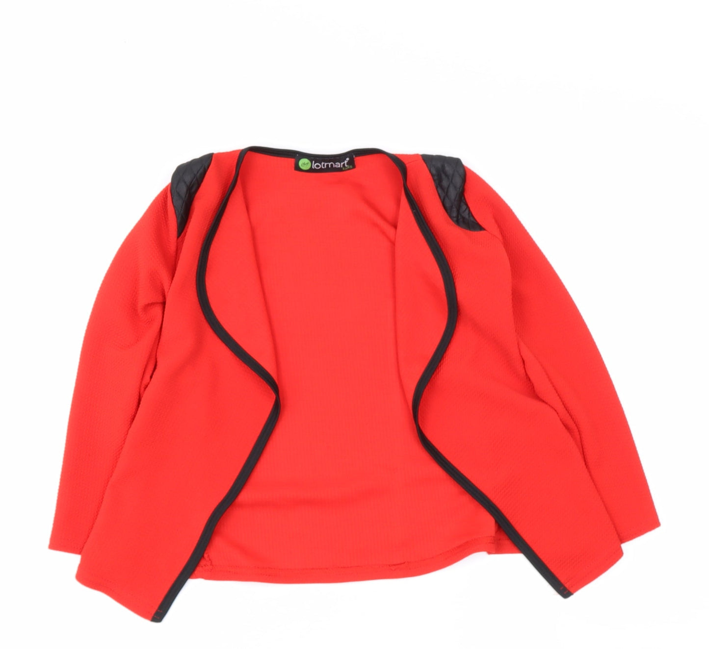 LOTMART KIDS Girls Red V-Neck  Polyester Pullover Jumper Size 6 Years