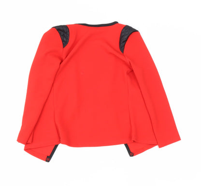 LOTMART KIDS Girls Red V-Neck  Polyester Pullover Jumper Size 6 Years