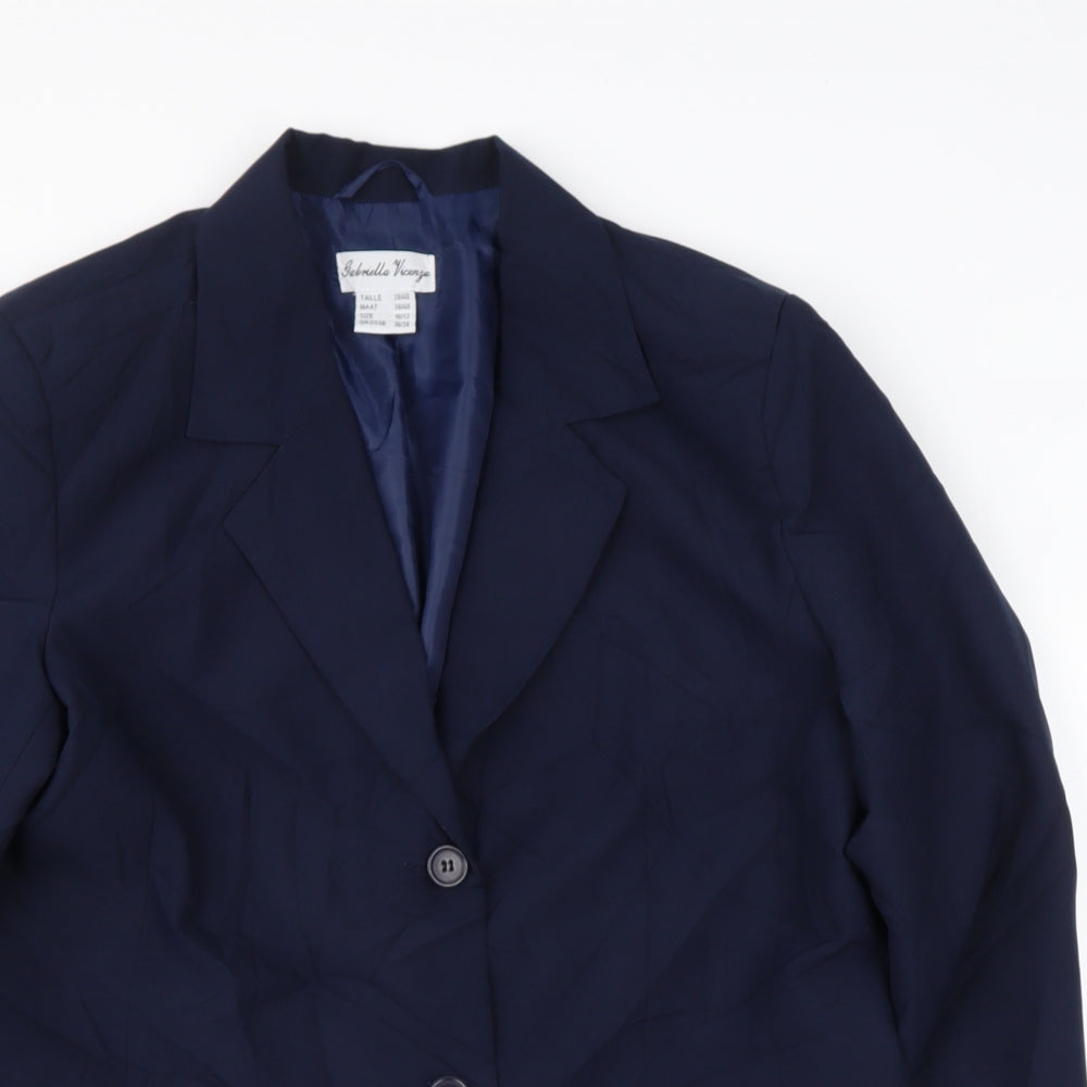 Womens UK Size 10 Gabriella vicenga Blue Jacket