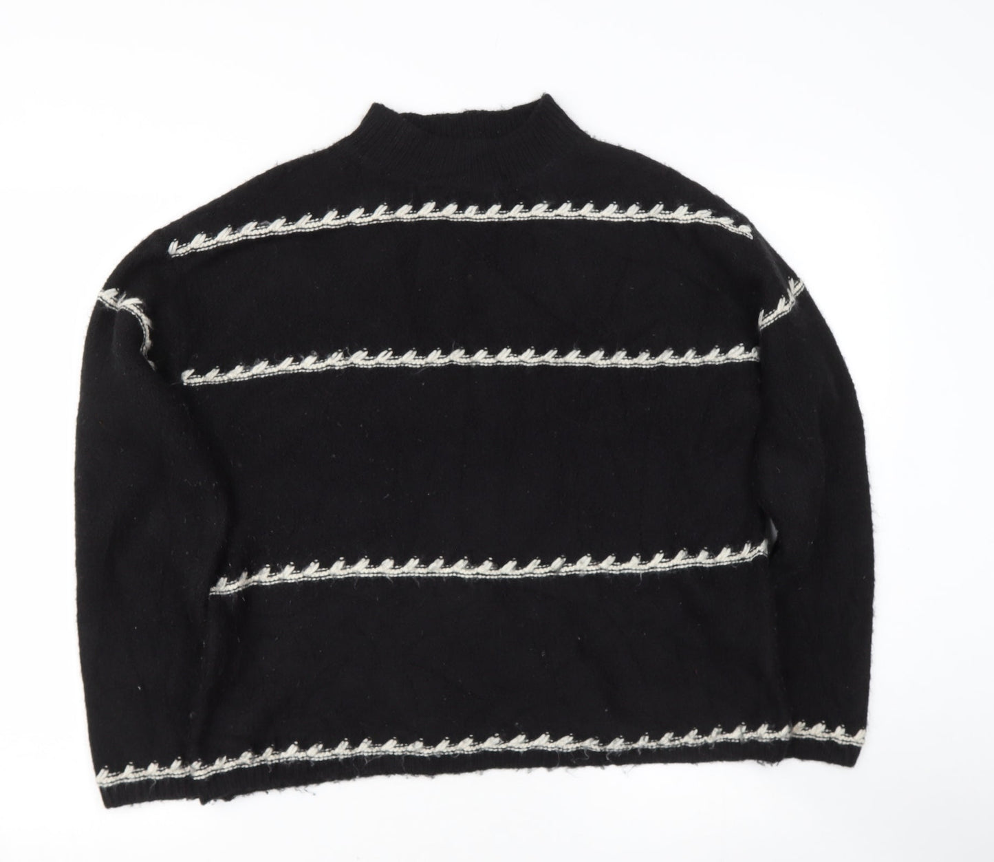 Womens UK Size M Preworn Black Pullover Jumper