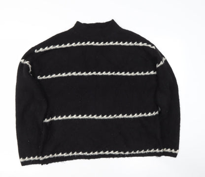 Womens UK Size M Preworn Black Pullover Jumper