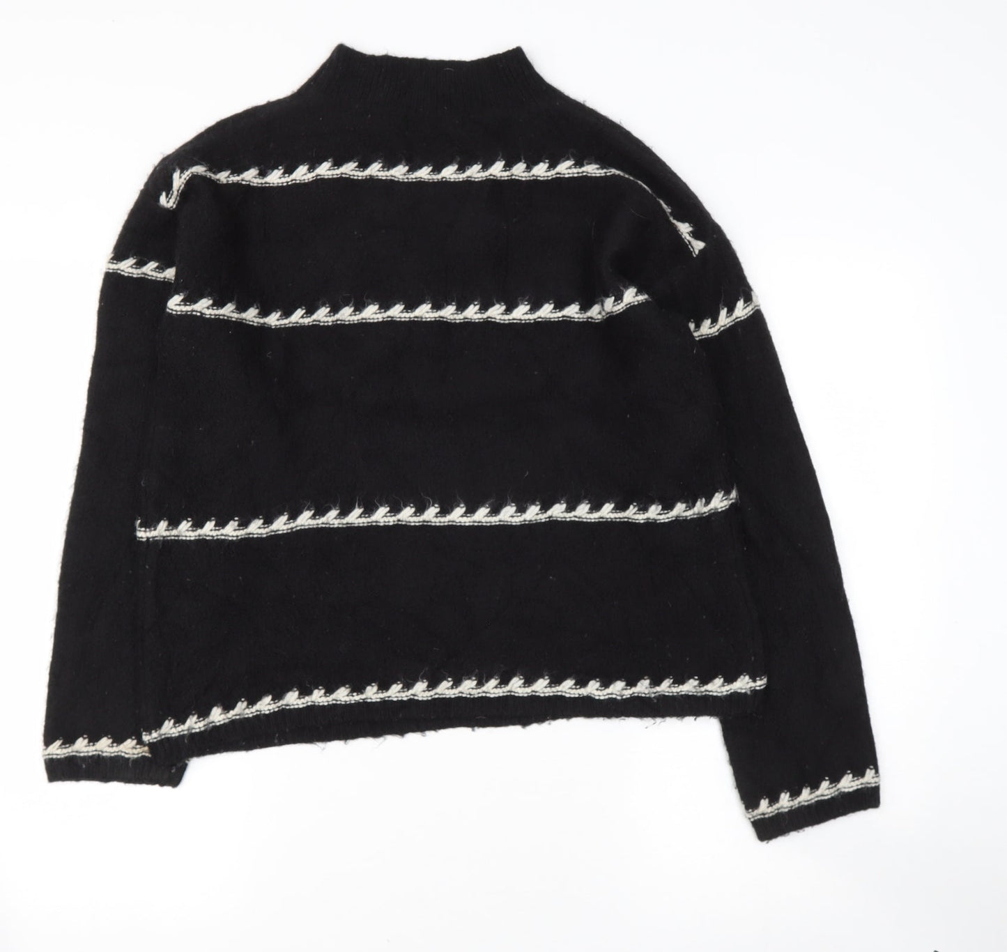 Womens UK Size M Preworn Black Pullover Jumper