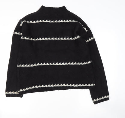 Womens UK Size M Preworn Black Pullover Jumper