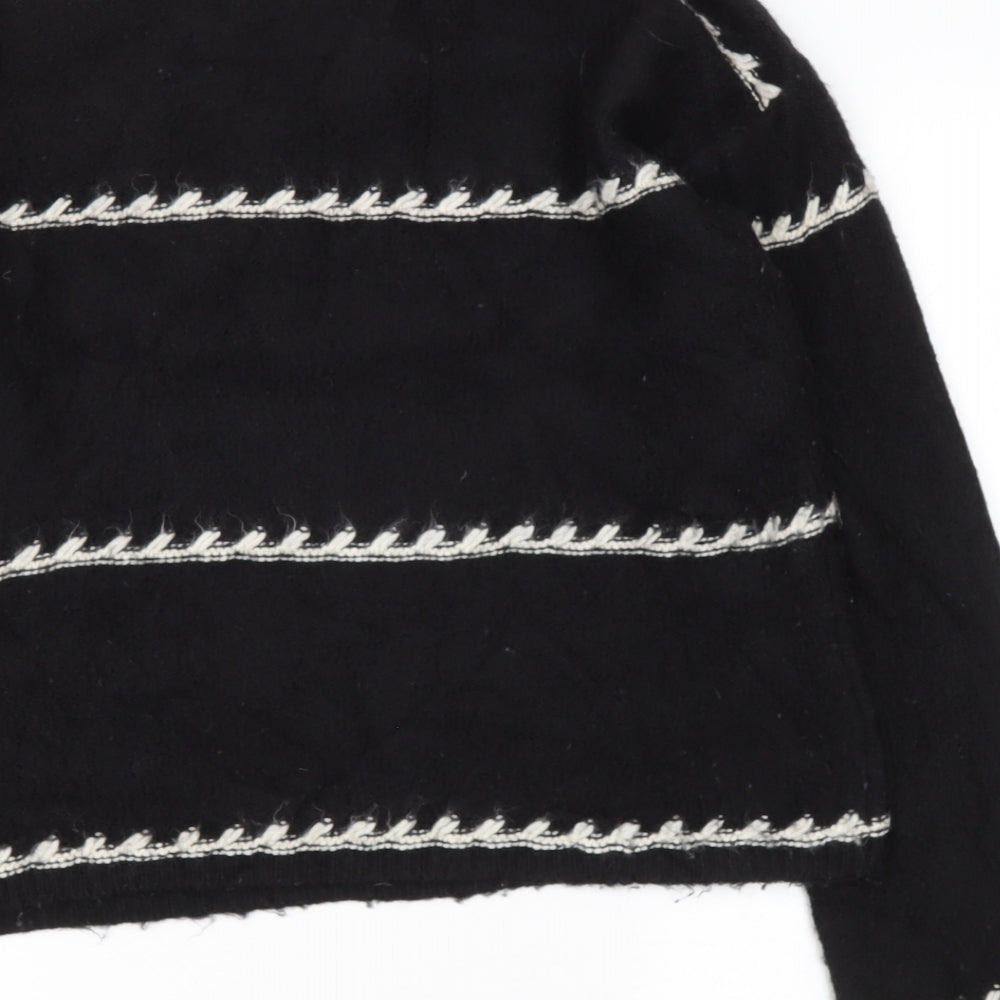Womens UK Size M Preworn Black Pullover Jumper