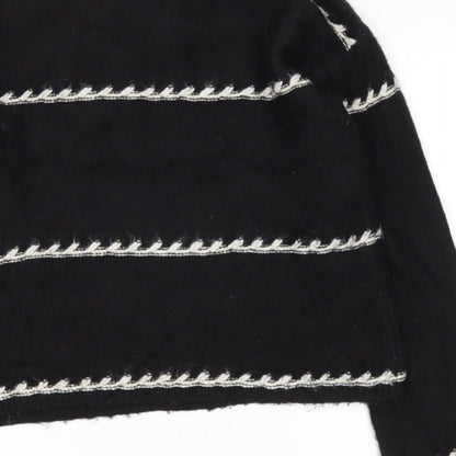 Womens UK Size M Preworn Black Pullover Jumper