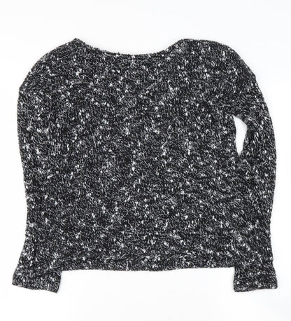Womens UK Size S Zara Black Pullover Jumper