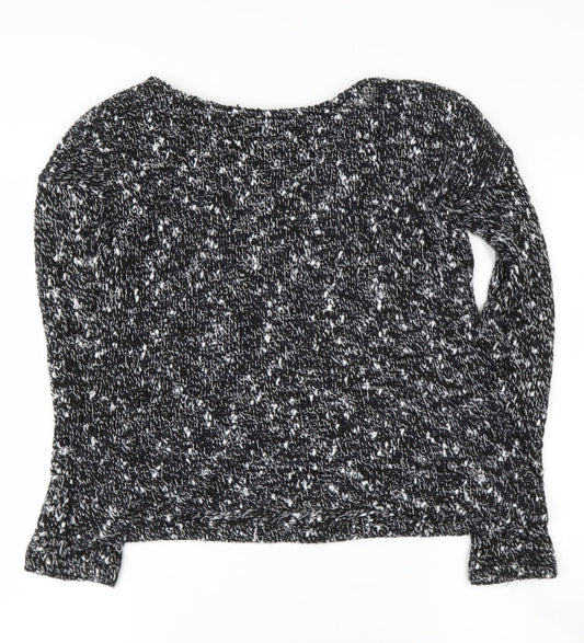Womens UK Size S Zara Black Pullover Jumper