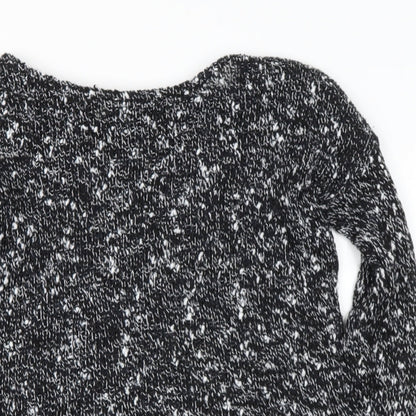 Womens UK Size S Zara Black Pullover Jumper