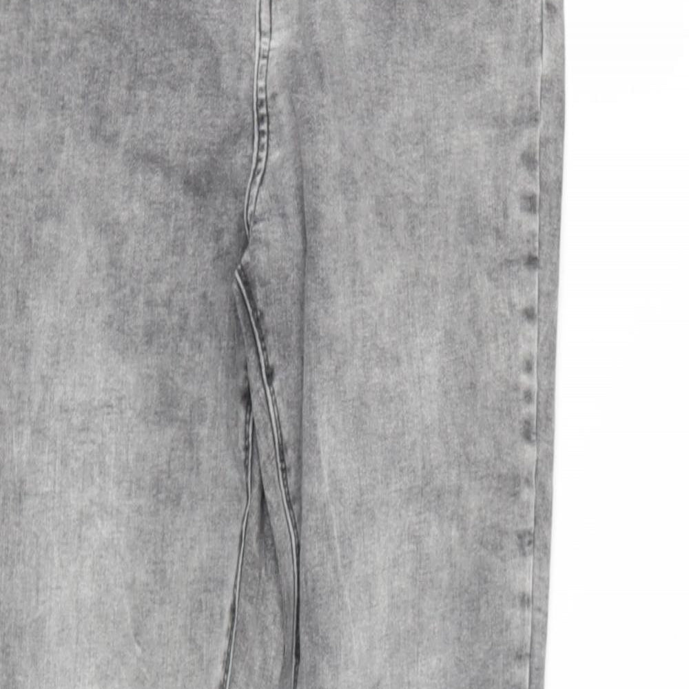 Womens UK Size 14 DENIM AND CO Regular Fit Skinny Grey Jeans