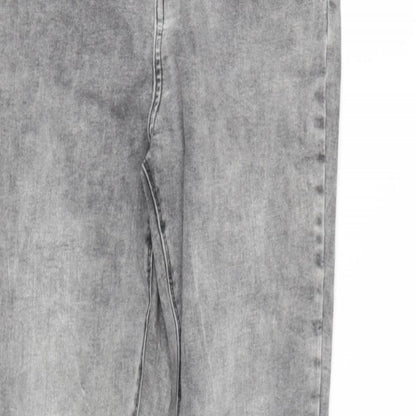 Womens UK Size 14 DENIM AND CO Regular Fit Skinny Grey Jeans
