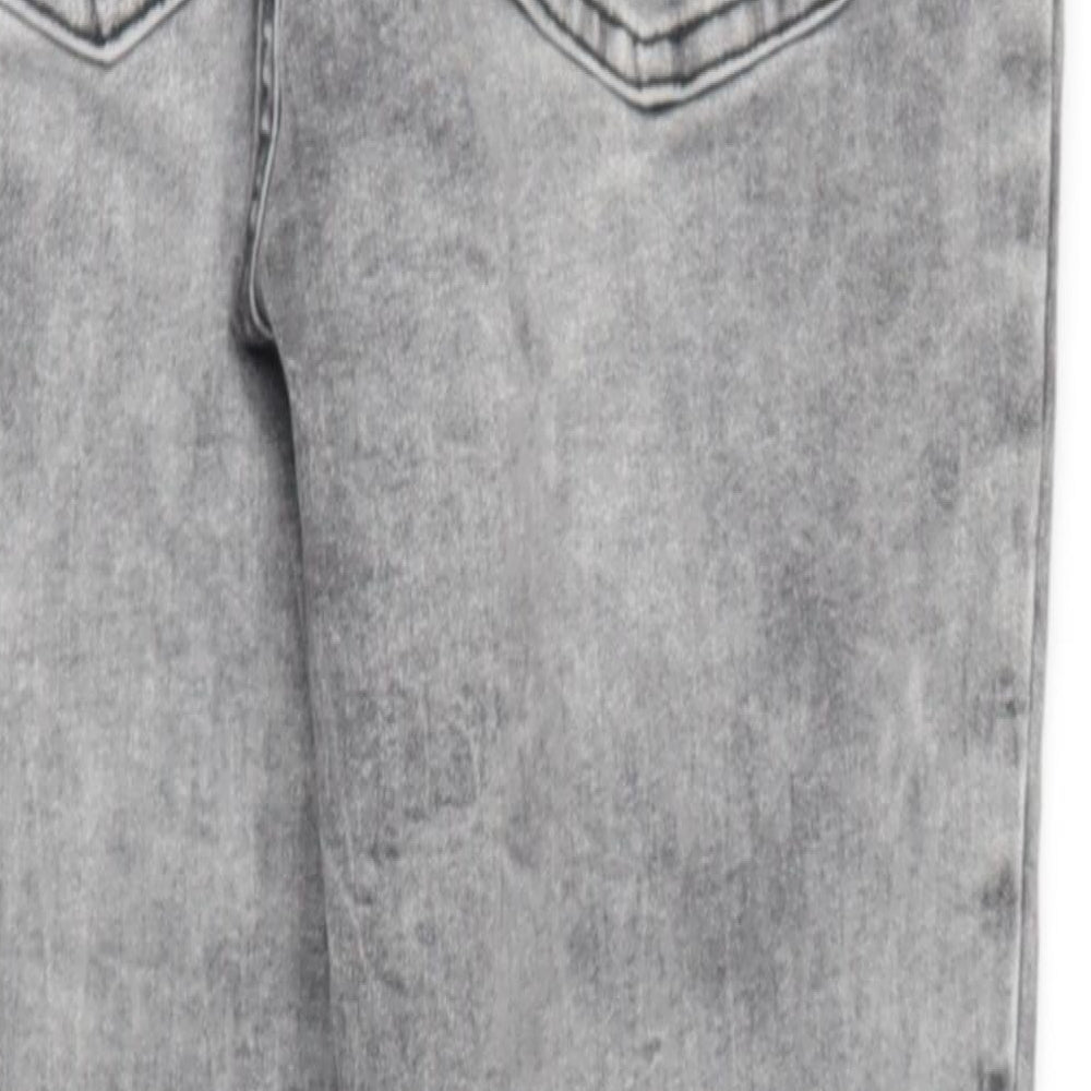 Womens UK Size 14 DENIM AND CO Regular Fit Skinny Grey Jeans