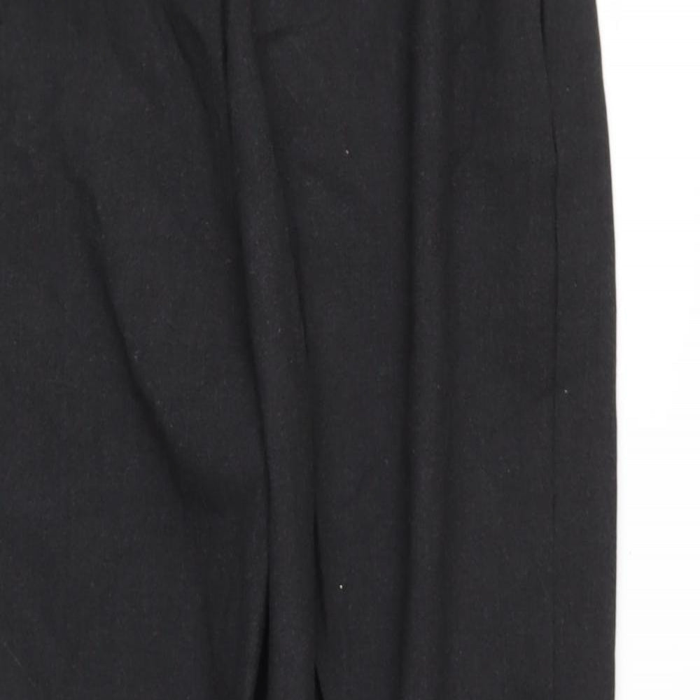Womens UK Size 14 Preworn Regular Fit  Black Trousers