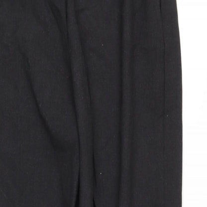 Womens UK Size 14 Preworn Regular Fit  Black Trousers
