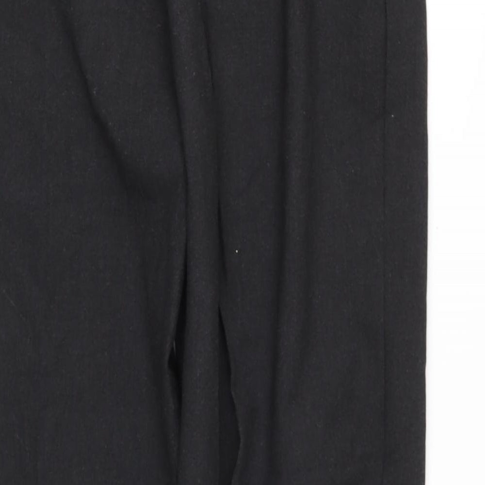 Womens UK Size 14 Preworn Regular Fit  Black Trousers