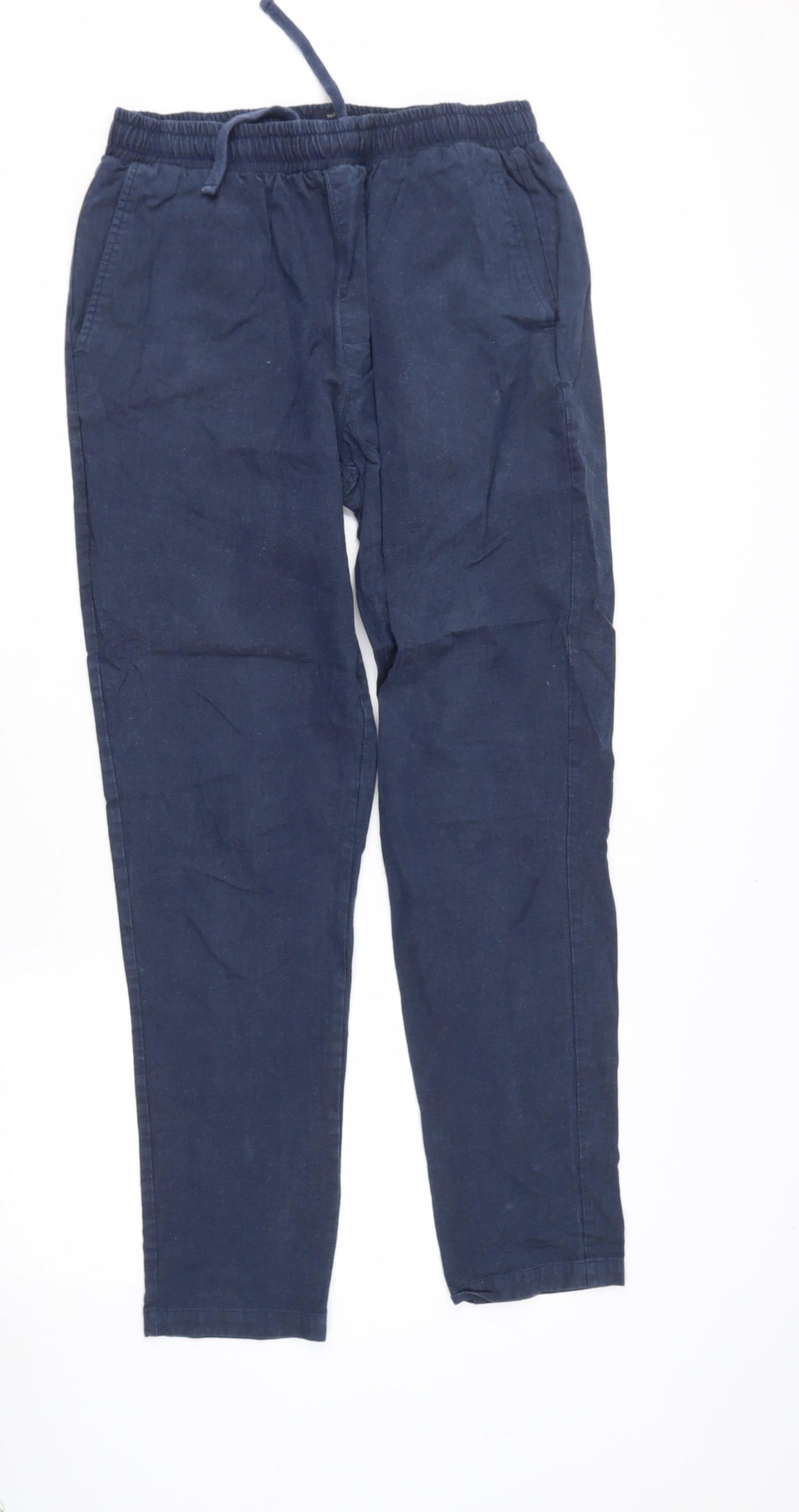 SUIT Womens Black  Cotton Trousers  Size M L28 in Regular