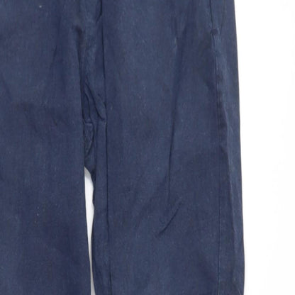 SUIT Womens Black  Cotton Trousers  Size M L28 in Regular