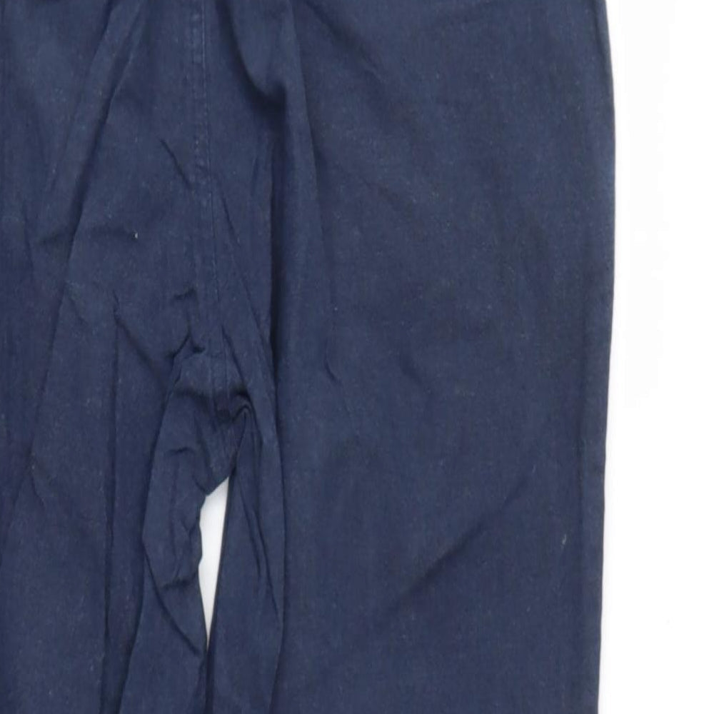 SUIT Womens Black  Cotton Trousers  Size M L28 in Regular
