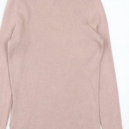 Primark Womens Brown Round Neck  Viscose Pullover Jumper Size XL