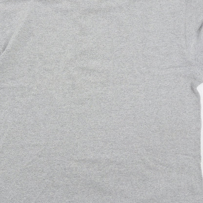 Hi Pro Sportwear Mens Grey  Cotton  Polo Size XL Collared Button