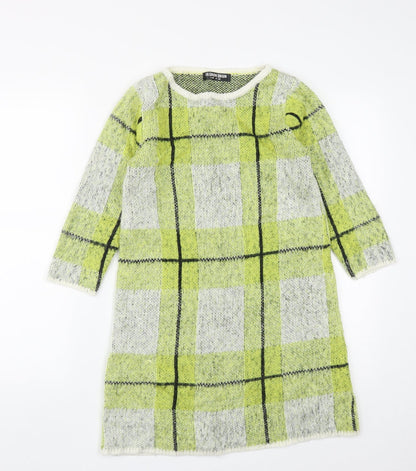 Womens UK Size 6 Fashion Union Green Tunic Jumper