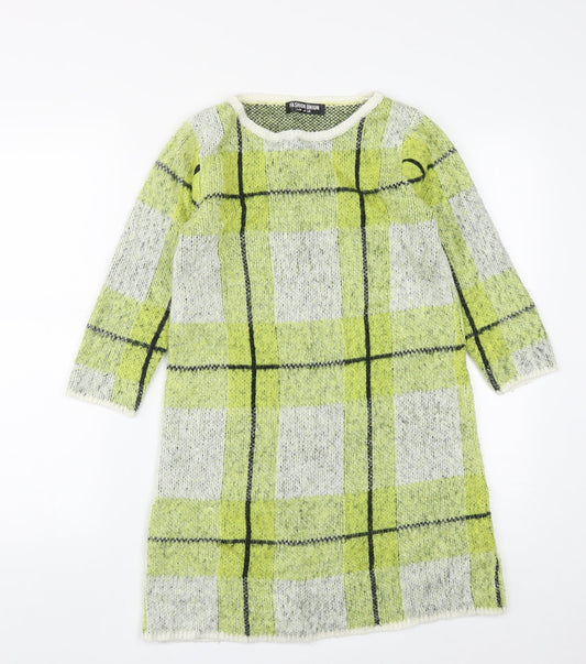 Womens UK Size 6 Fashion Union Green Tunic Jumper