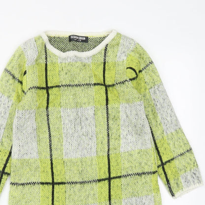 Womens UK Size 6 Fashion Union Green Tunic Jumper
